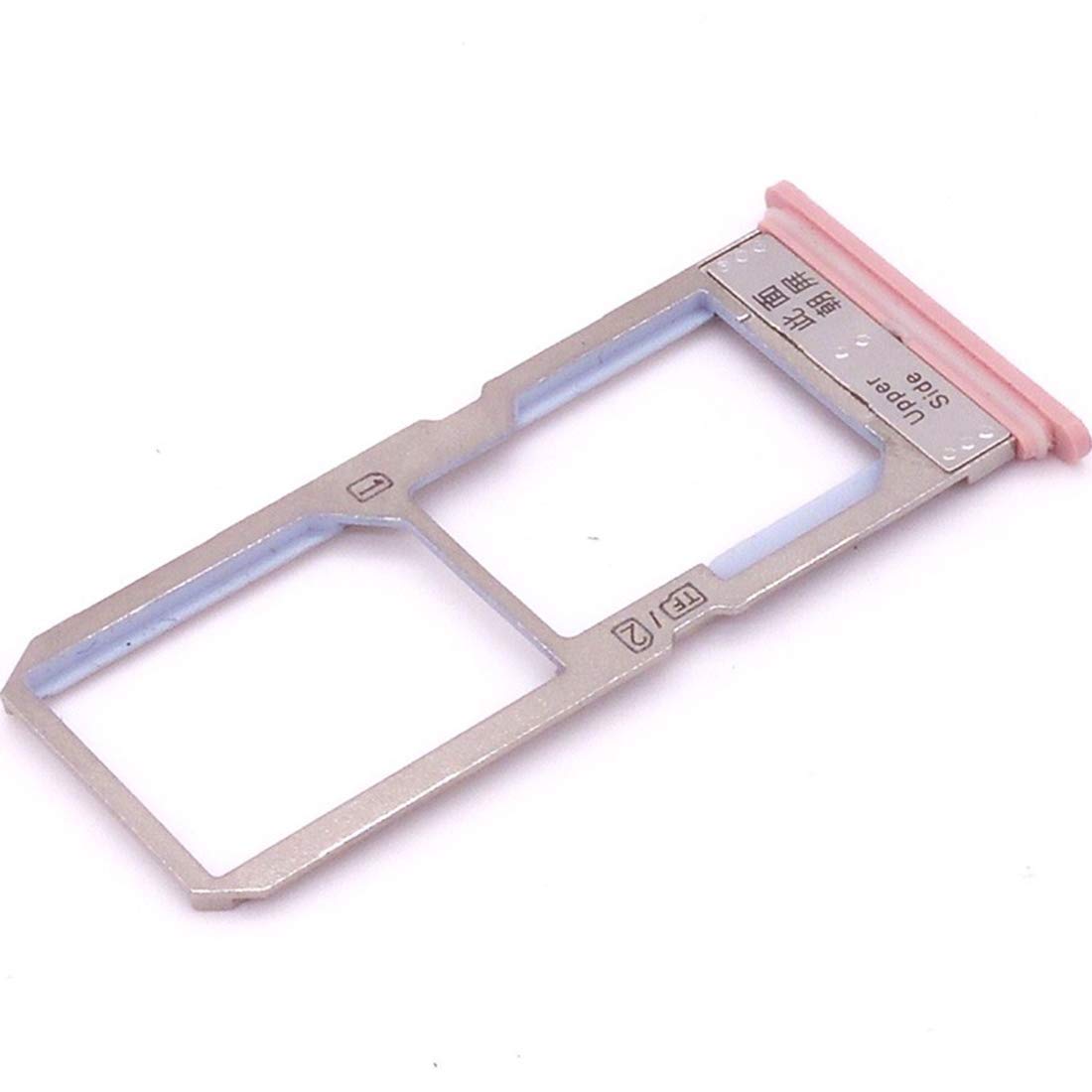 BHULLI Sim Card Memory SD Card Tray Holder Jack for Vivo V5 (Rose Gold)