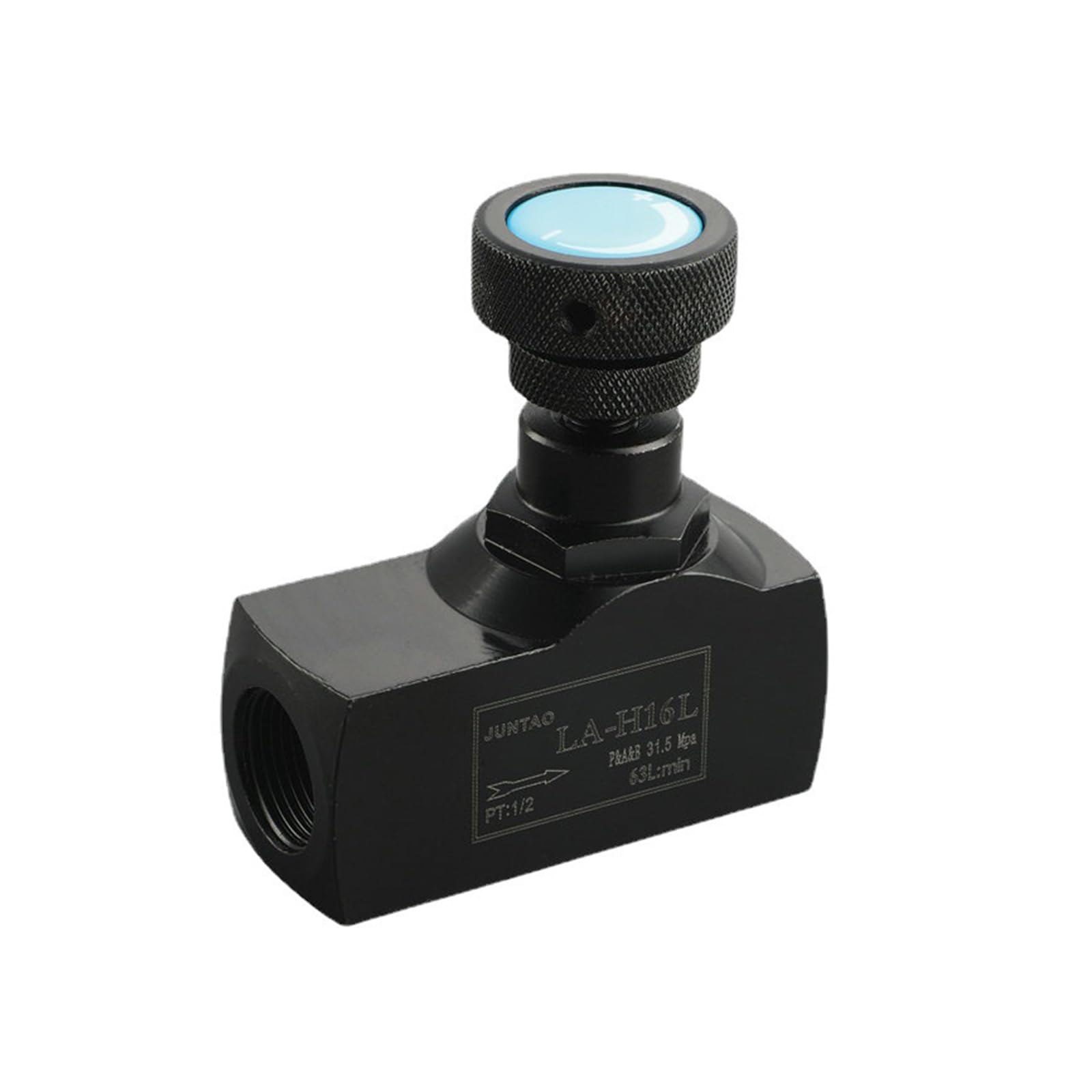 Hdoytxxm 3/8'' Hydraulic Flows Control Needle Valves Replacement Leakproof Single Way Regulating With Knob For Throttle Check