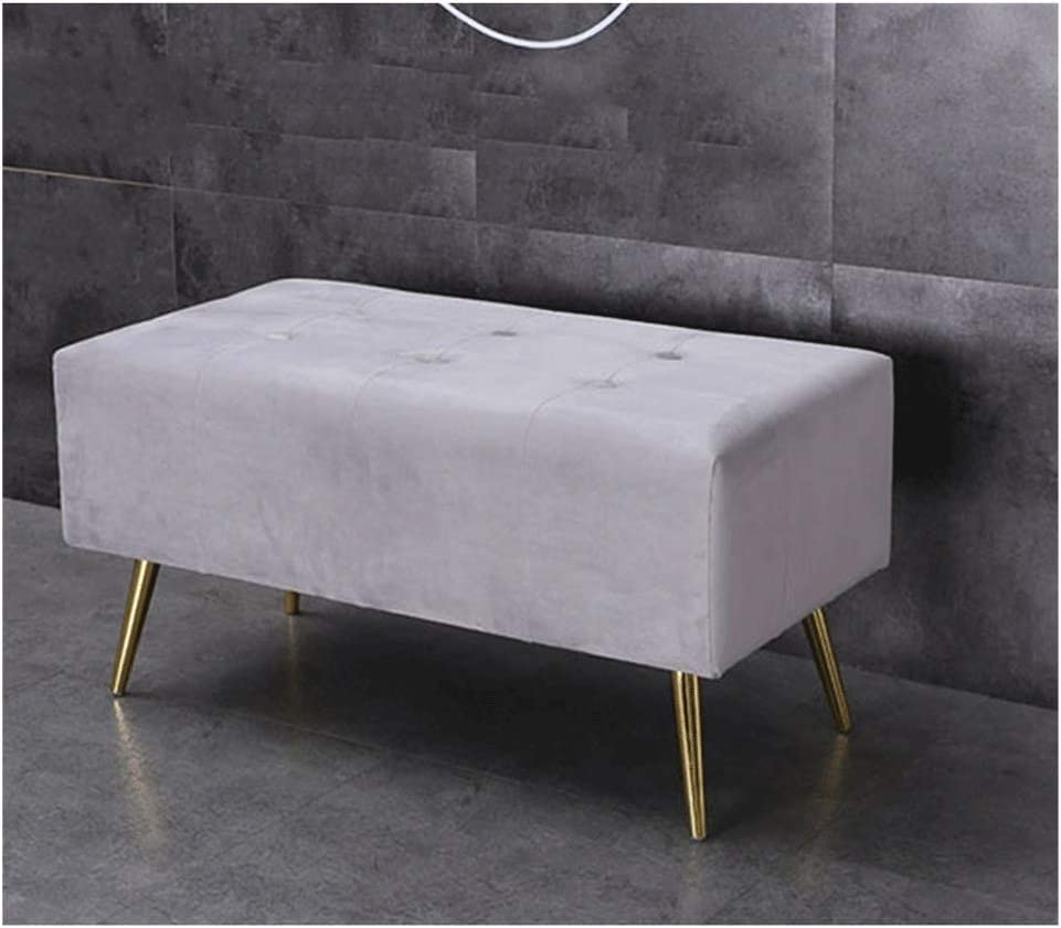 Repose-pieds pour salon confortable et pouf de rangement multifonctionnel