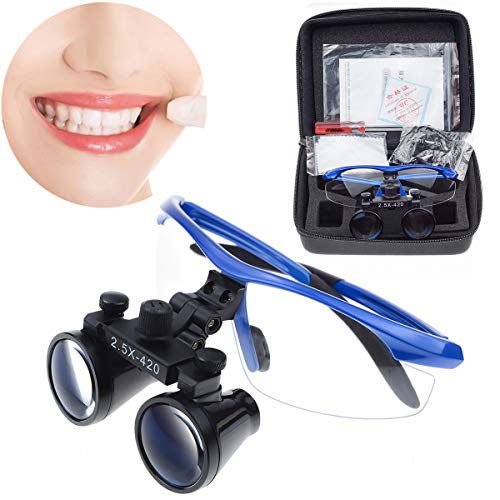 Zgood DY-002 2.5X420Mm Dental Surgical Binocular Magnifier Loupes Surgical Magnifier Optical Glasses Color Blue thumb #1