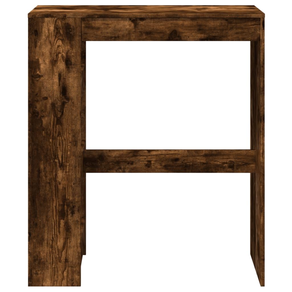Stół barowy z regałami 90 x 40 x 103,5 cm drewno drewno wędzony dąb