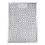 Copertura in rete per cappa da cucina, 37 cm x 27 cm, in alluminio, filtro a 5 strati, lavabile, per cappa aspirante, compatibile con la maggior parte delle cappe da cucina (1 pezzo)