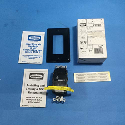 Gfci Receptacle, 20A, 125Vac, 5-20R, Black