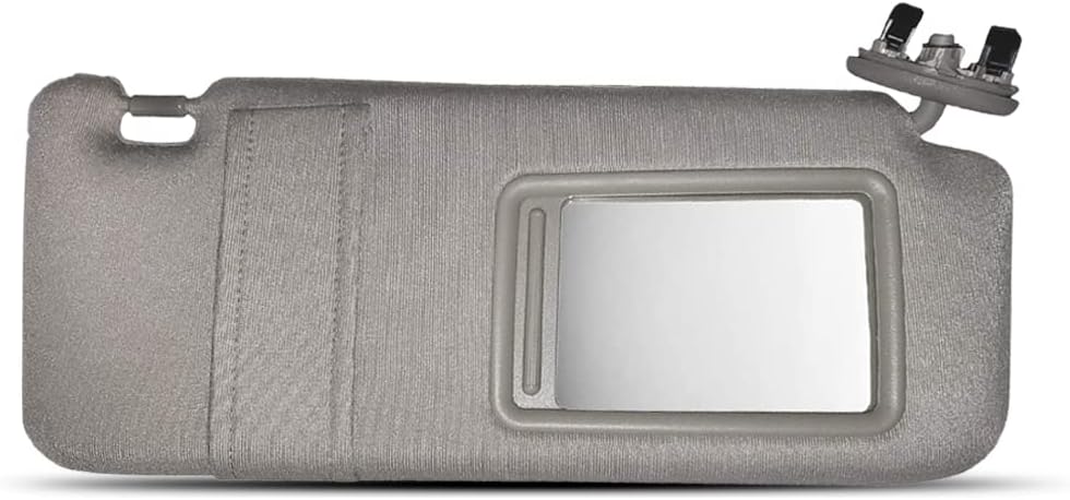 Passenger Side Gray Windshield Sun Visor For Toyota Camry without Sunroof and Light 2007 2008 2009 2010 2011