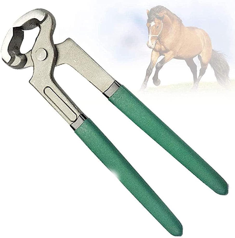 End Cutting Pliers, Multipurpose Hoof Trimmer Horse Hoof Farriers Nipper,for Goats Sheep Pig Cattle Horses Cow Hoof Cutters Portable