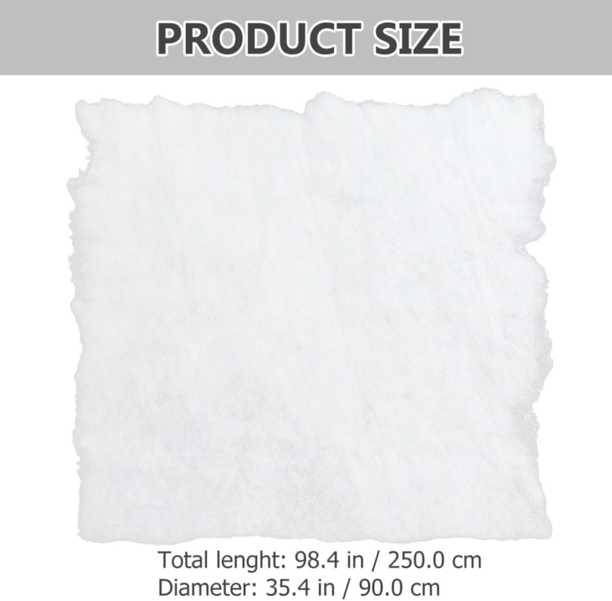 Abaodam Artificial Snow Blanket Fake Snow for Christmas Village Display White Pet Material Lightweight and Decorative Effect for Crafts for Putting Presents and DIY Holiday Decor