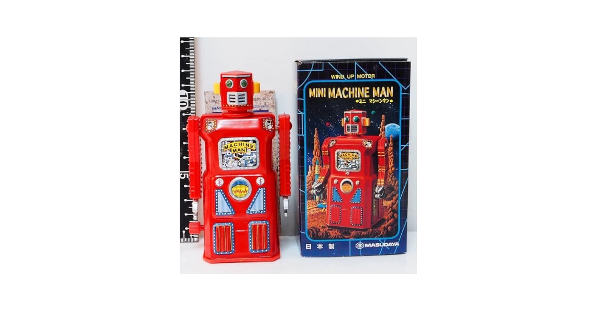 Amazon.co.jp: 増田屋ミニ マシーンマン MACHINE MAN復刻ブリキ