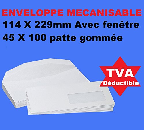l'Enveloppe Réchauffante Enveloppe commerciale vélin blanc autocollante avec/sans