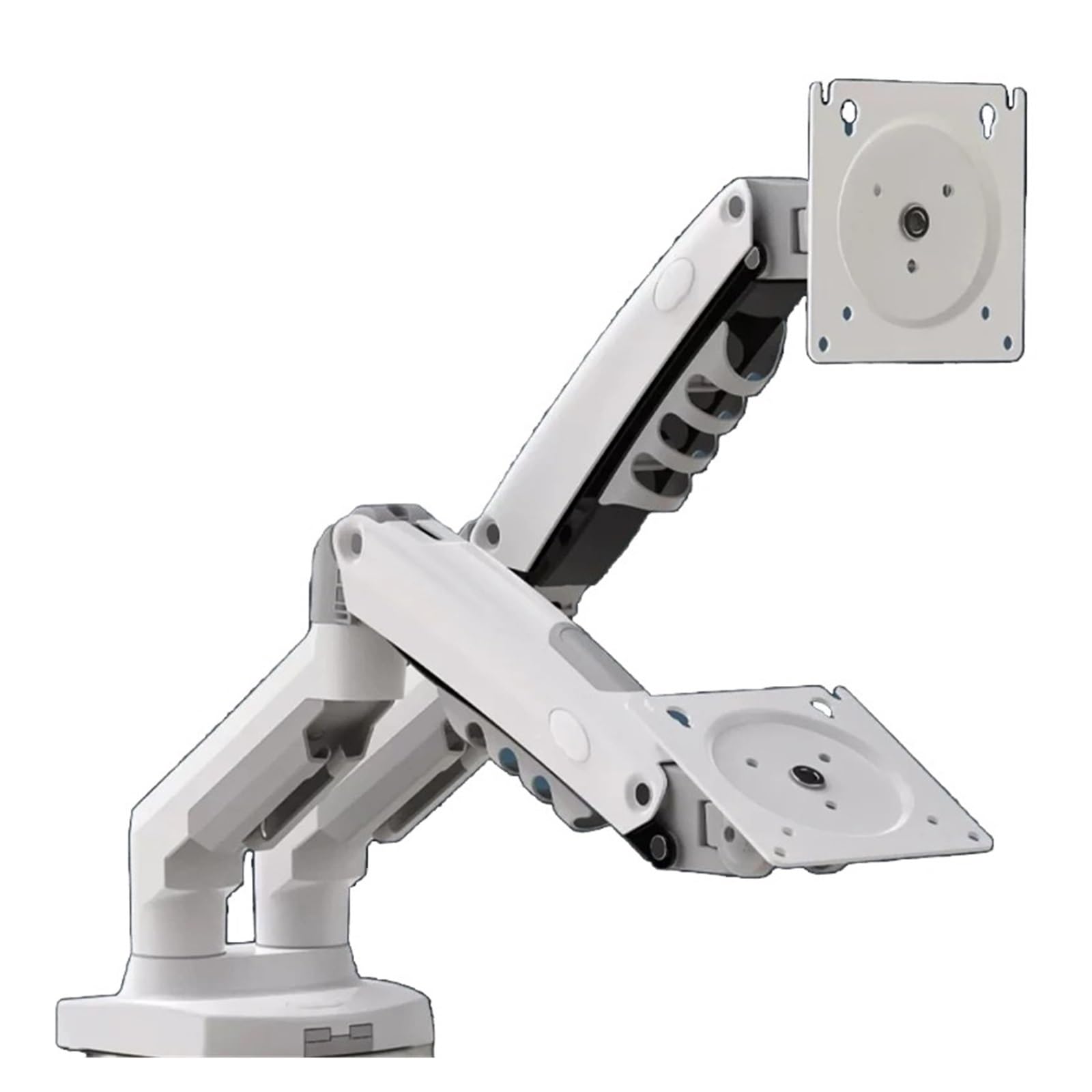 Support double écran bras articulé ressort gaz 17 27 pouces avec fixation bureau VESA