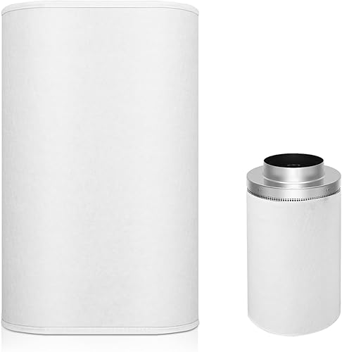 Funda de prefiltro para filtro de carbono de 6 pulgadas, transpirable, funda de repuesto para filtro de carbono, para interiores, tiendas de