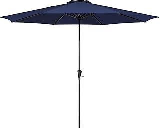 MEWAY Patio Umbrella Outdoor Umbrellas for Patio, Market Table Umbrella with Crank for Deck, Garden, Pool and Backyard