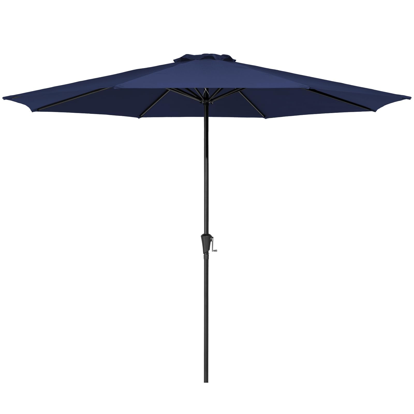 MEWAY 9ft Patio Umbrella Outdoor Umbrellas for Patio, Market Table Umbrella with Crank for Deck, Garden, Pool and Backyard, Navy