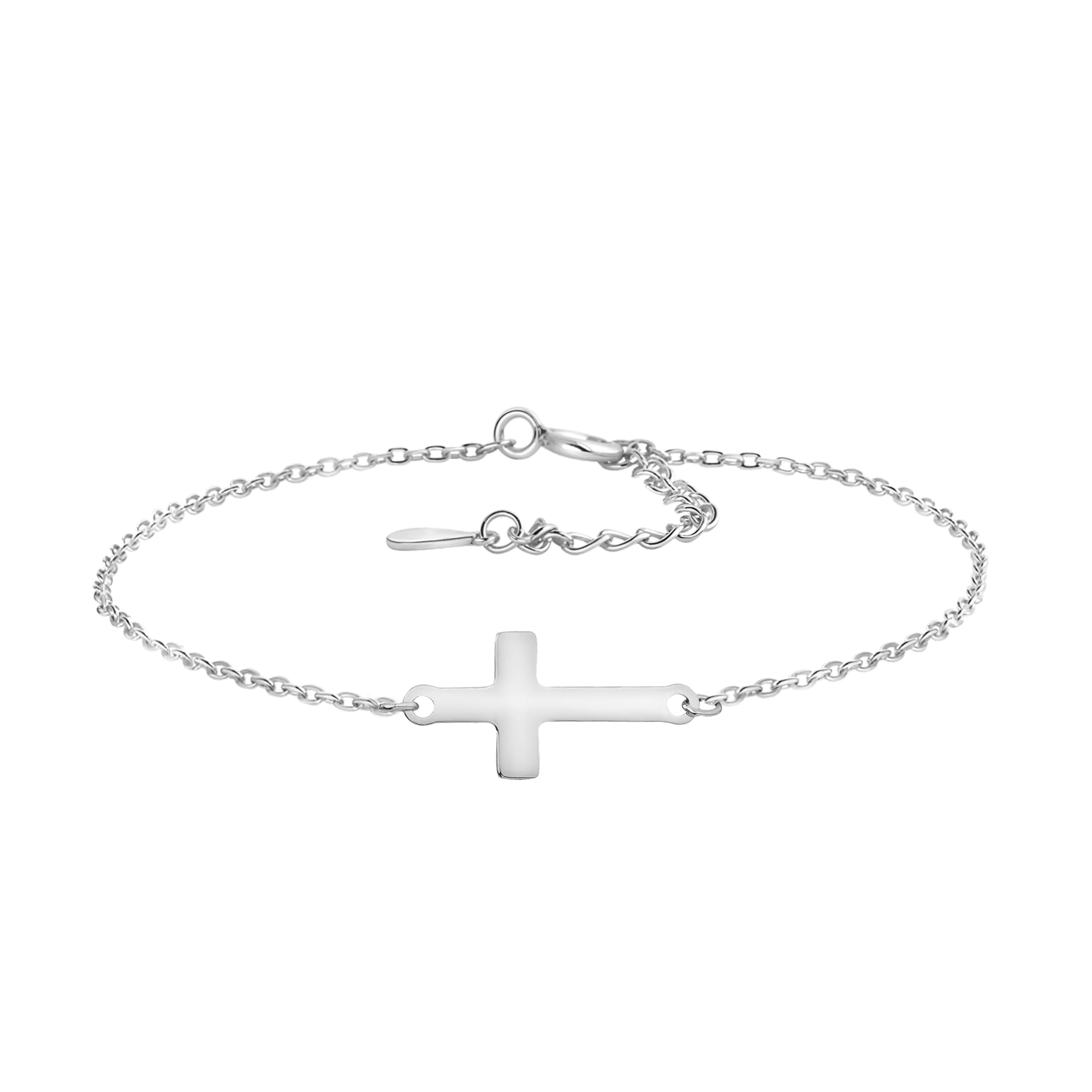 Sofia Milani - Bracciale da Donna in Argento 925 - Placcato in Oro - Ciondolo a Croce - 30078