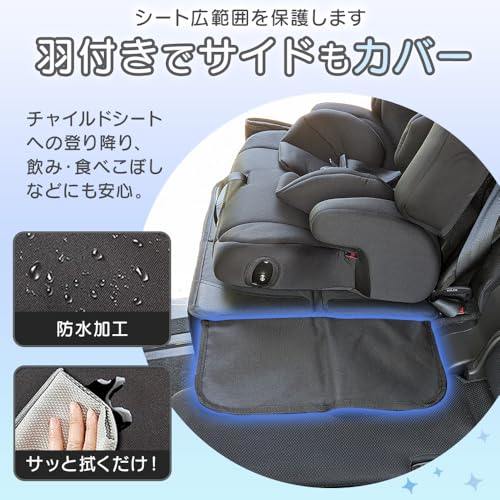 SOWAKA チャイルドシート保護マット 11mm ブラック