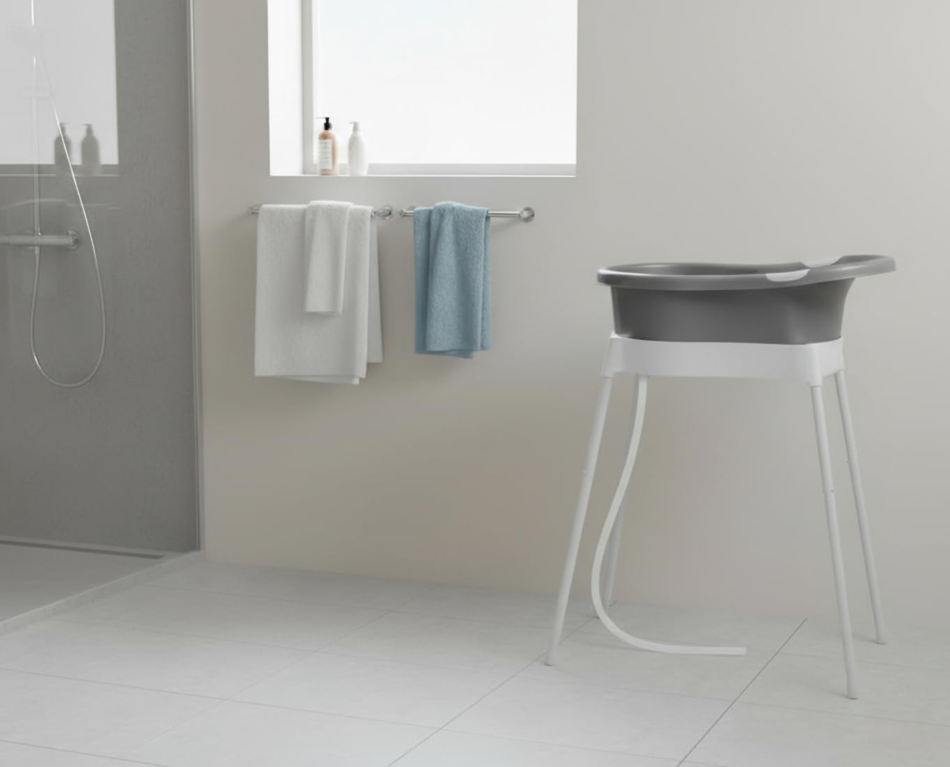 dBb Remond Support avec Empreinte pour Baignoire bébé 0-6 Mois, Pieds Amovibles