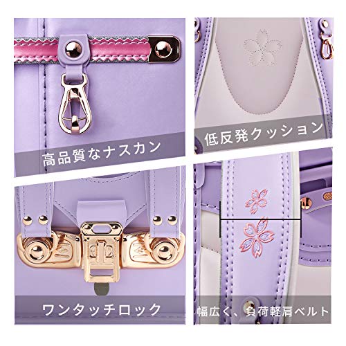 おすすめ ランドセル Hatcat ハットネコ 女の子 雨カバー付き 透明ランドセルカバー 豪華なギフトパッケージ 6 自動ロック 精巧な金具 フラットファイル対応 超軽量 カッコイイライトニング 刺繍 さくら 反射素材 22年ニューモデル 男の子 ランドセル