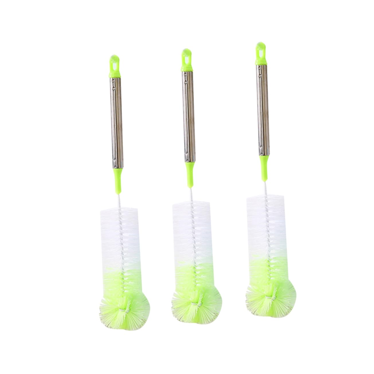 2 Set Spazzola Per Bottiglie Detergente Per Bottiglie Lavabottiglie Tazza Bottiglia 3 Pezzi*2