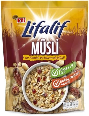 Eti Lifalif Yer Fıstıklı Ve Hurmalı Müsli 350 g - Görsel 2