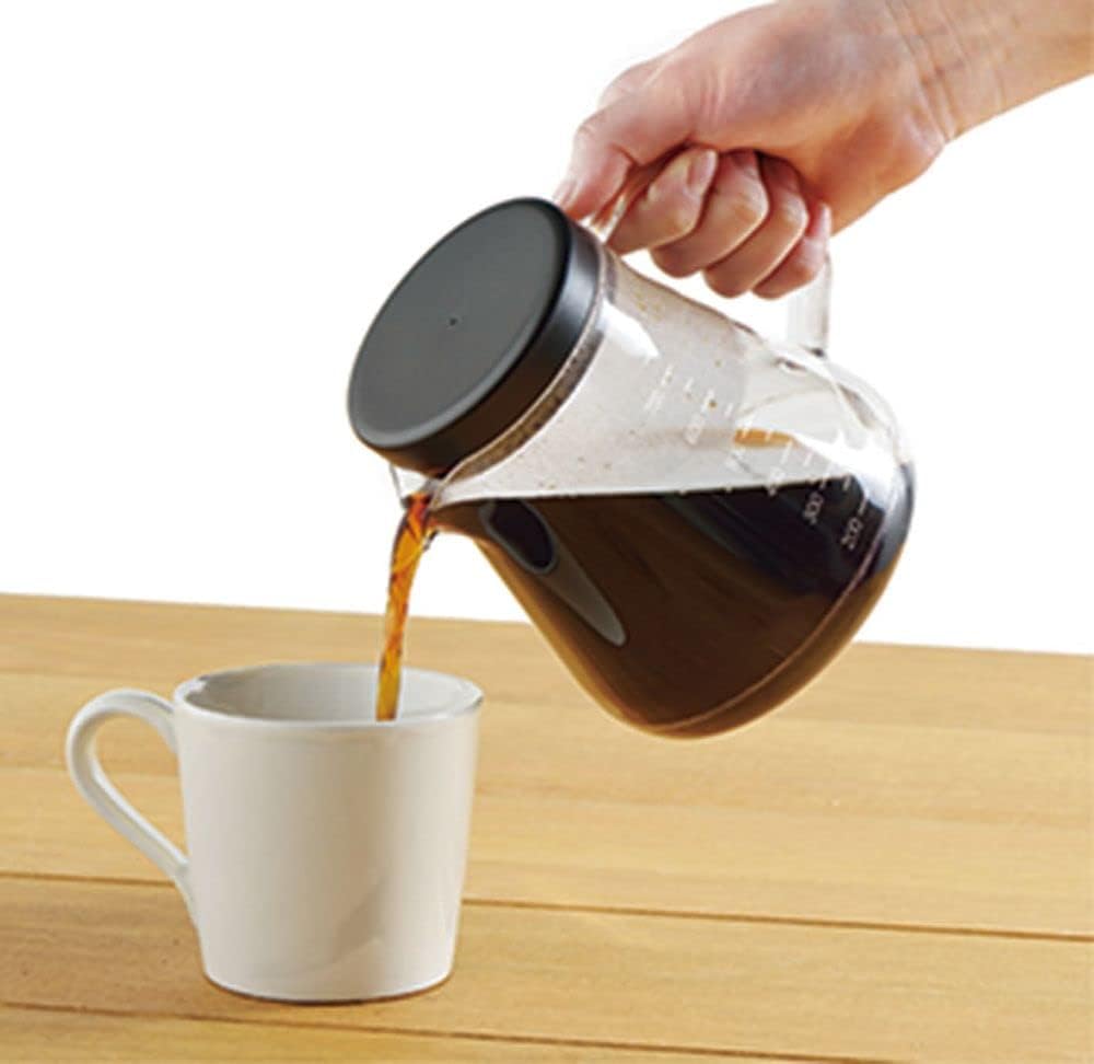 Akebono Sangyo TW-3727 Unbreakable Coffee Server, 25.5 fl oz (750 ml), Black, Stroon, 750, Dishwasher Safe, Made in Japan