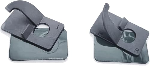 Miniatura 4 de Reposapiés de flecha de plástico para arco recurvo negro, soporte de flecha, caza, tiro, accesorio para diestramano izquierda (12R, 2L)