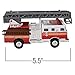 ArtCreativity 5.5 Inch Fire Truck Toys - Set of 2 - Pull Back Firetruck Toys 3-5 Years Old Boys and Girls - Includes Metal Ladder Truck and Fire Engine - Best Birthday Gift for Toddlers and Kids