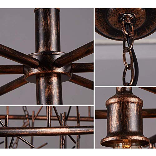 Plafonnier suspendu rétro loft vintage 7 têtes cuisine E27