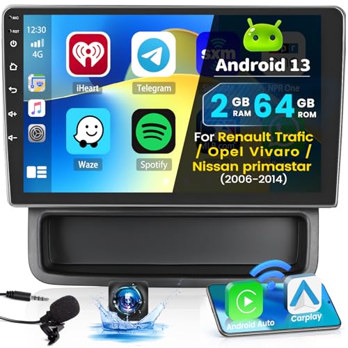 Façade Autoradio Double DIN ACV Pour Nissan Primastar Opel Vivaro Renault Trafic