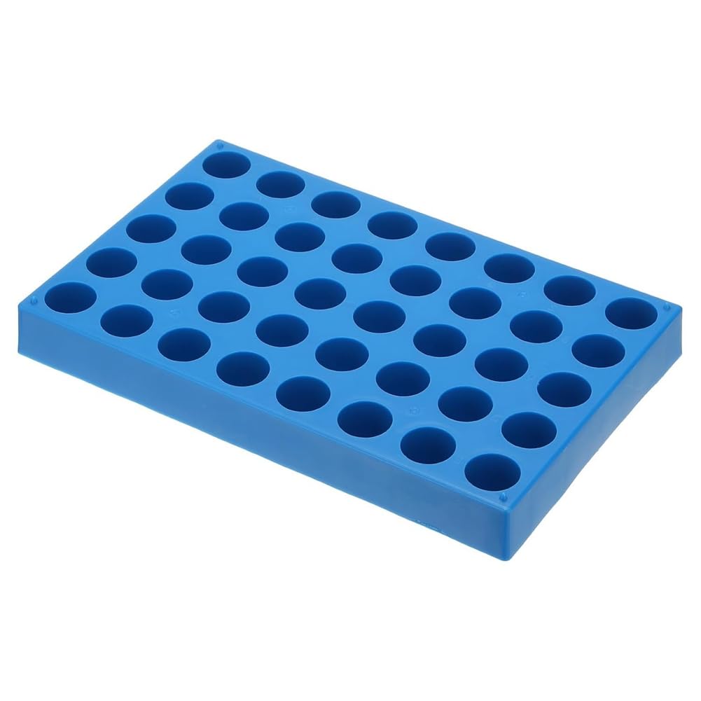 NONDK Vial Rack for Autosampler Vials, Vial Tray Holder 40-Well Stackable Test Tube Rack Vial Holder 20ml Blue