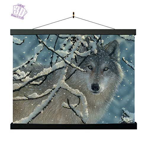 3D Livelife Lenticular Wall Art Prints - Broken Silence From Deluxebase. Unframed 3D Wolf Poster. Perfect Wall Decor. Original Artwork Licensed From Renowned Artist, Collin Bogle #TOP2