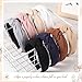 obeoby 8Pcs Headbands for Women, Fashion Knotted Headband Brown Series Wide Hairband Gifts for Mom Hair Accessories