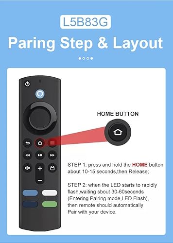 Miniatura 5 de Reemplazo remoto por voz de tercera generación L5B83G compatible con televisores inteligentes de 2 y 3 generación, Cube 1 generación y modelos