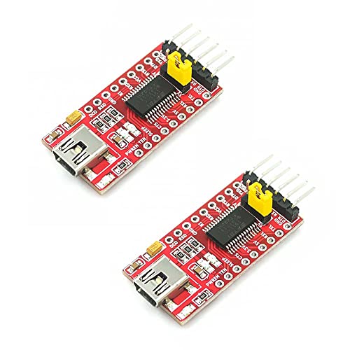 Rakstore 2�� FT232RL FT232 USB 3.3V 5.5V - TTL �V���A���A�_�v�^�[���W���[�� �~�j�|�[�g arduino�p