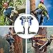 DJEMMPS Tree Climbing Spike, Tree Climbing Spike Set 2 Gears Non-Slip Tree Climbing Gear, Tree Climbing Tool Equipment with Gaff Guards for Climbers, Logging, Fruit Picking