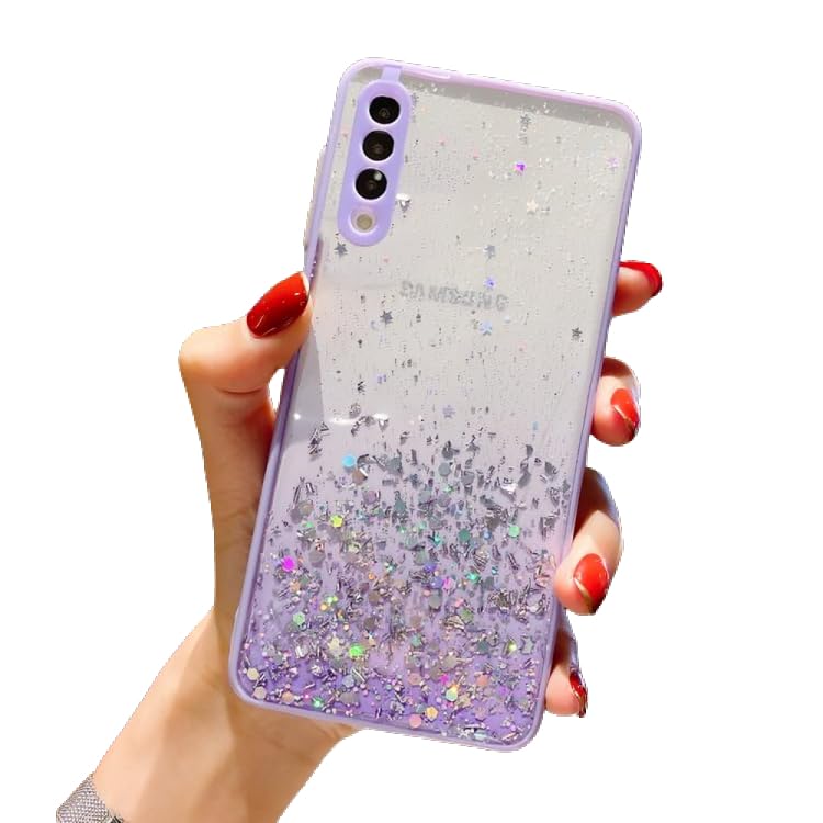 Vonzee® Case Compatible with Samsung Galaxy A50/A50s/A30s, Non Moving Glitter Cover for Girls & Women Soft TPU Shockproof Anti Scratch Drop Protection Cover (Purple) (B099RMF46Y) Amazon Price History, Amazon Price Tracker