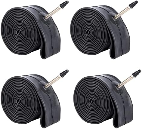 BWSHLF 27.5" Mountain Bike Inner Tubes (4 Pack), Durable Butyl Rubber MTB Bicycle Replacement Fit 2.1-2.4，Presta Valve 48mm