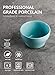 Sweese 107.003 Porcelain Bouillon Cups - 8 Ounce Dessert Bowls - Set of 6, Cool Assorted Colors