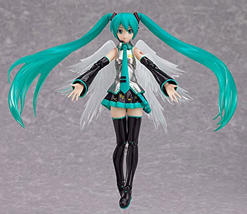 Aaraz Hatsune Miku Guitar 2.0 Figma Action Figure Toy With Accessories Movable Joints Anime Figures Statue Character Collection Cartoon Game Doll Model Desktop Decorations Party Gift #TOP4