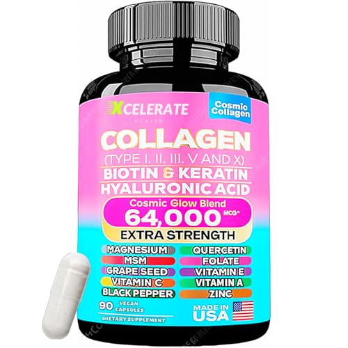 Cosmic Glow Blend Collagen Peptides Types I, II, III, V & X MCG B...