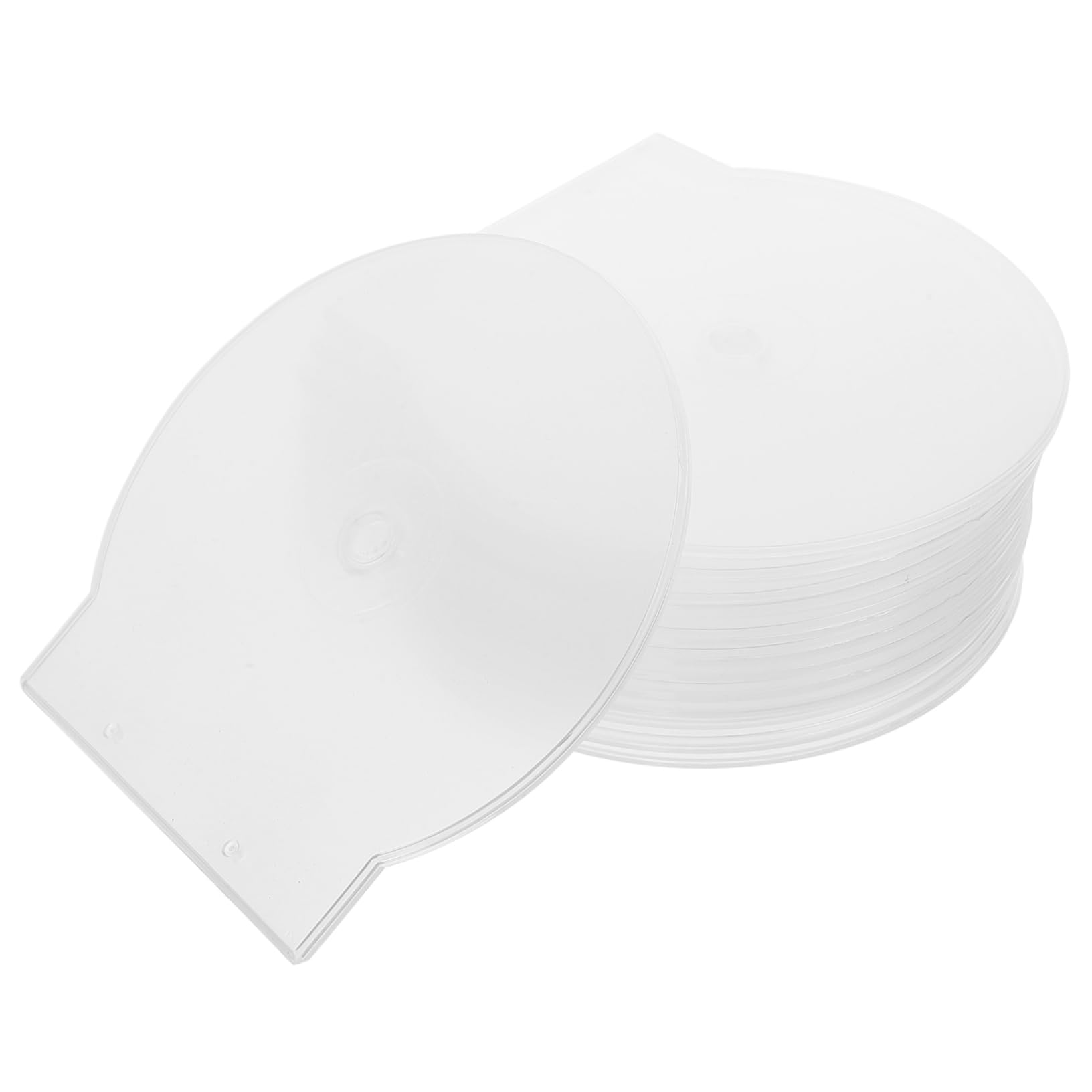 Vaguelly Custodia per CD Rigida e Spessa, 50 Pz, Custodie per Dischi Portatili Protettive, Borse Trasparenti per Dvd, Organizer CD Reutilizzabile per Casa, Auto e Ufficio