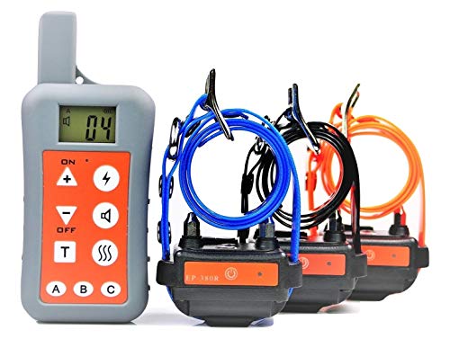 EASYPET 1200M Remote Dog Training Collar System/Rechargeable Waterproof Outdoor Hunting Sports Static Shock Collar No Bark Trainer