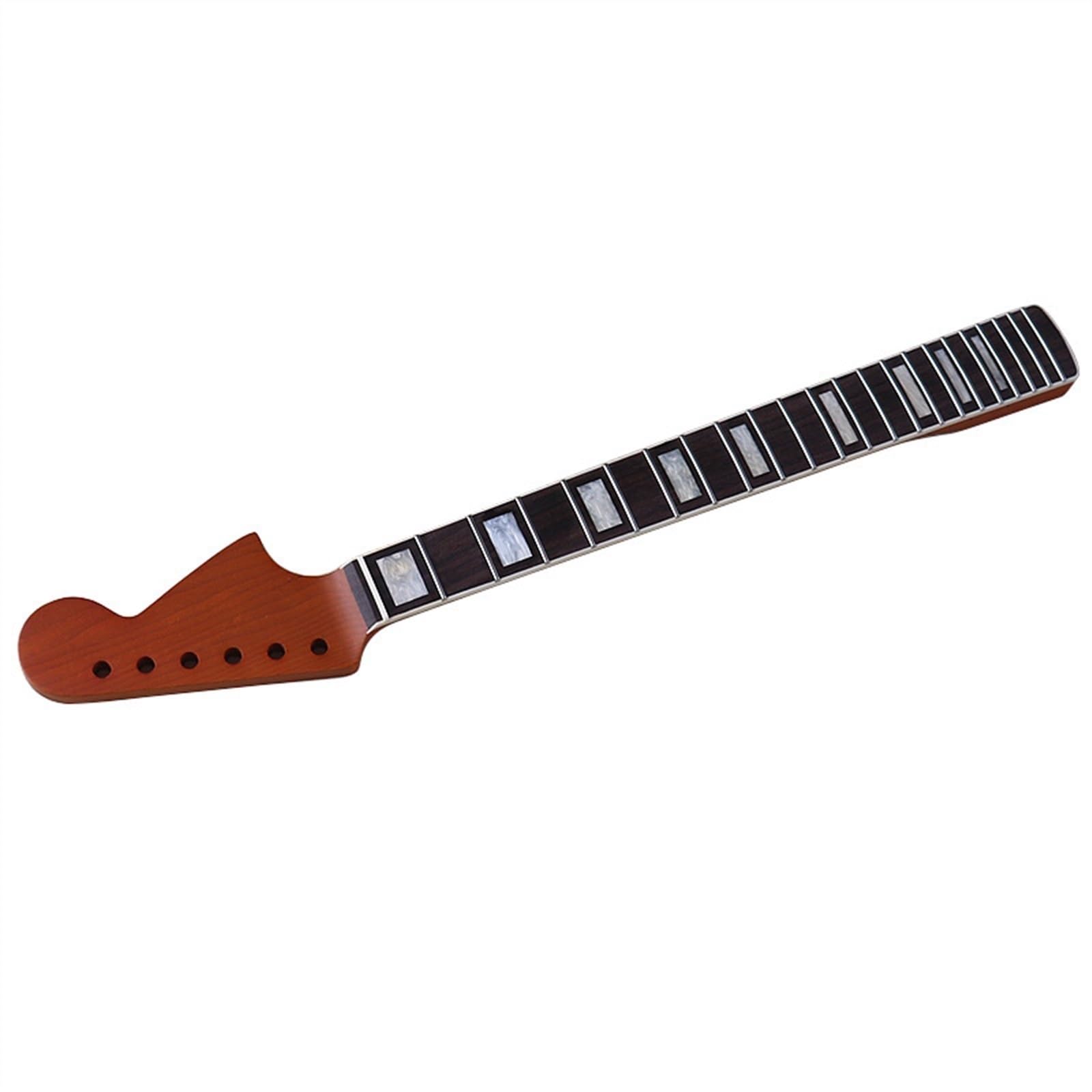 ST Testa Grande Arrosto in Acero Manico per Chitarra, 6 Corde 22 Tasti 24 Pollici Corda Lunghezza Manico per Chitarra Elettrica Sostituzione, Quadrato Inla Finitura