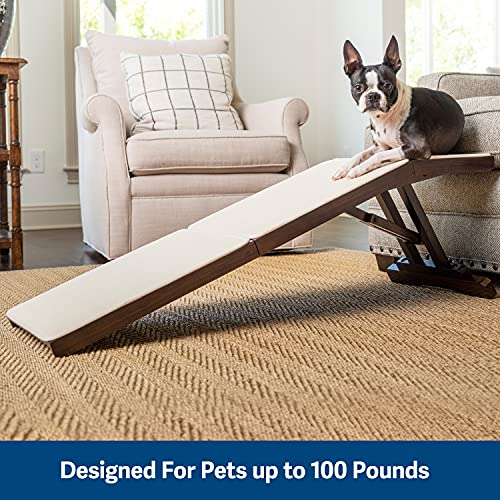 Petsafe Cozyup Dog Sofa Ramp - Folding Wood Dog Ramp For Couches And Sofas - Indoor Pet Ramp Holds Up To 100 Lb - Non-Slip Carpet, Folds For Easy Storage, Couch Access For Dogs And Cats - Espresso #TOP4