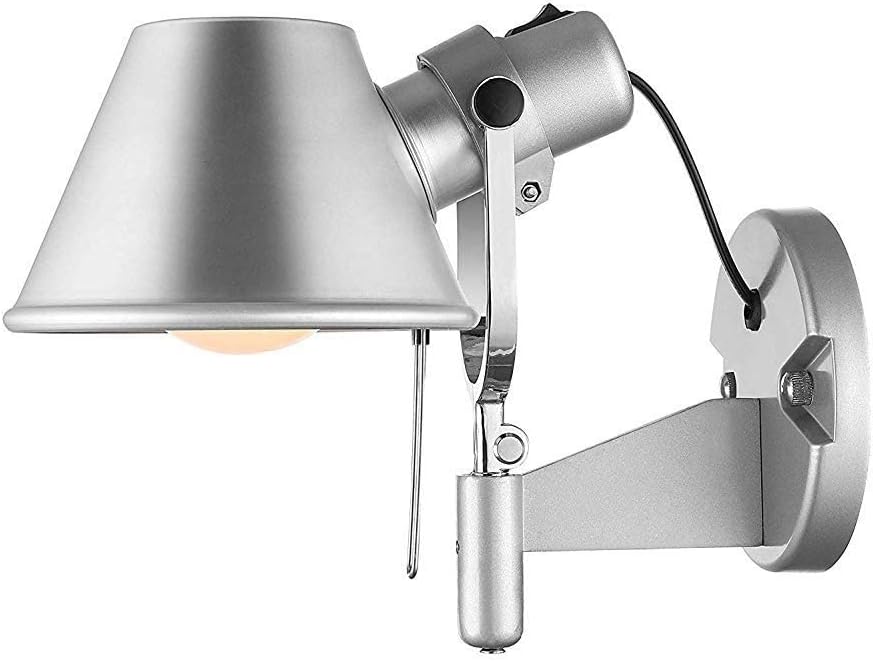 Lot De 1 Appliques Murales Modernes En Alumiréglables Argentées