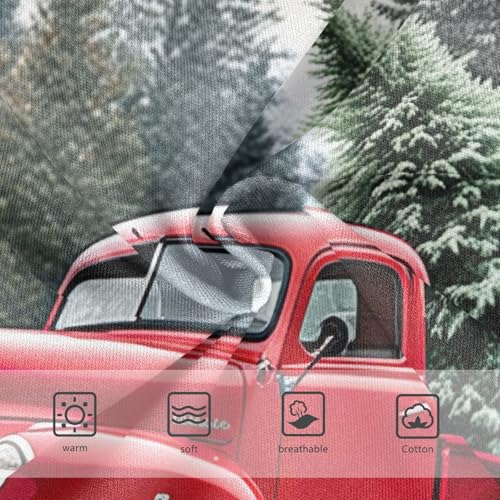 Toddler Underwear Custom 2t Cotton Girl Panties Cute Flower Kids Briefs Undies Old Red Truck Christmas Tree3