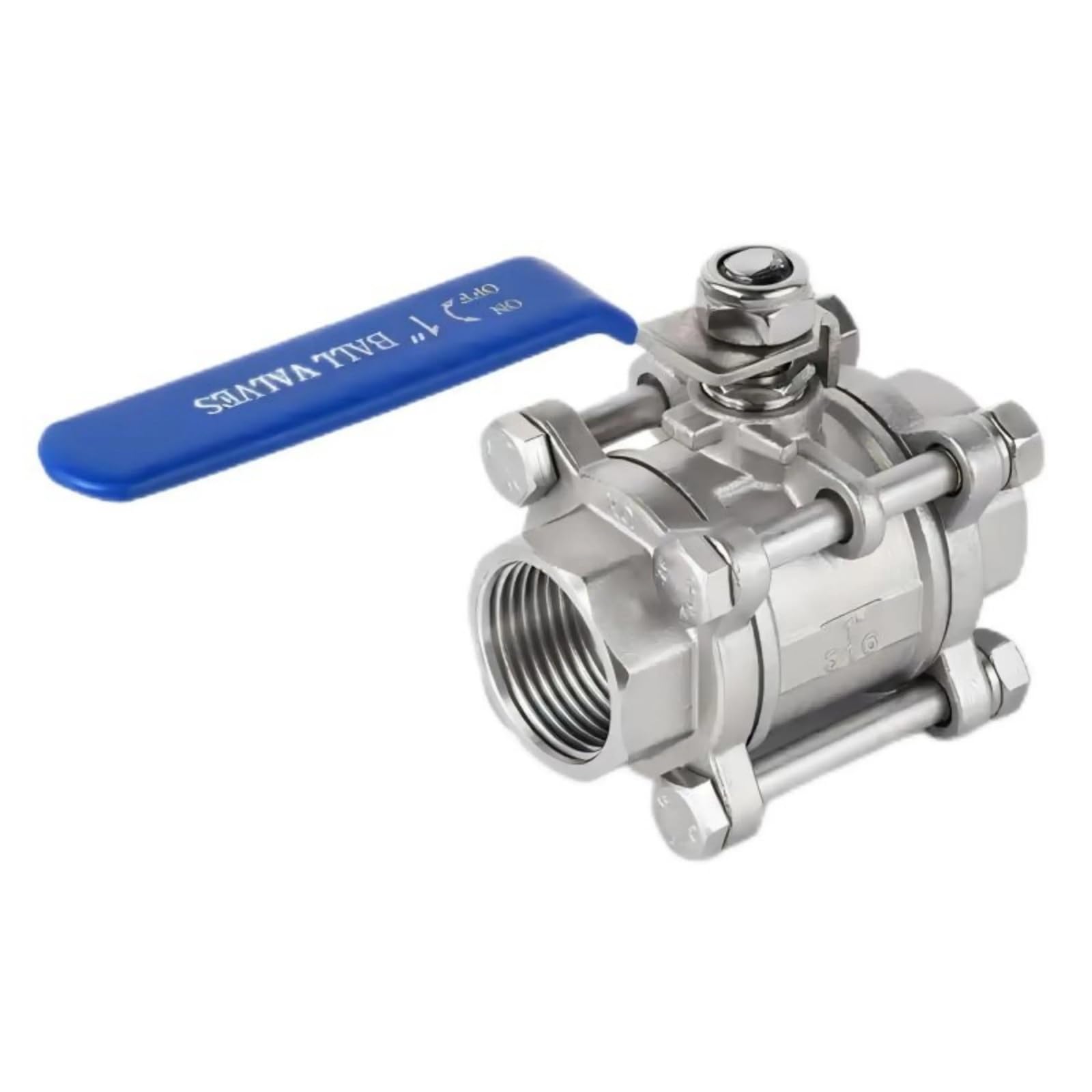 Robinet à boisseau sphérique DN32 1-1/4 pouce vanne inox 304 filetée 3 pièces