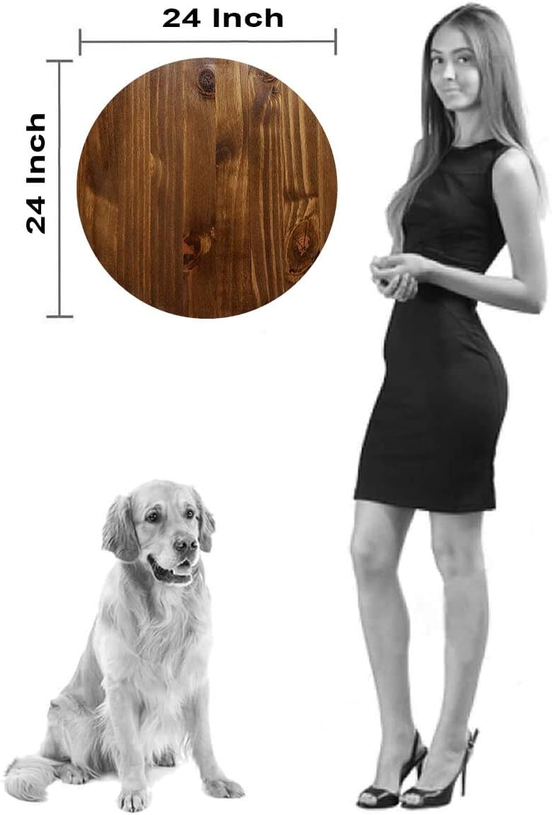 Police Department Thin Blue Line Flag Large Round Wall Clock Decor 24 Inch Battery Operated Brown Wall Art