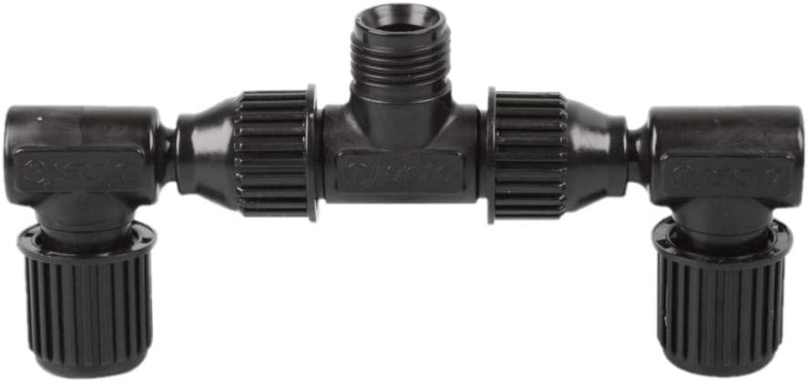Jacto Y Nozzle, 9cm Inlet, 1/2 Inch Outlet, Plastic Body, 3 Ports, Garden Tool