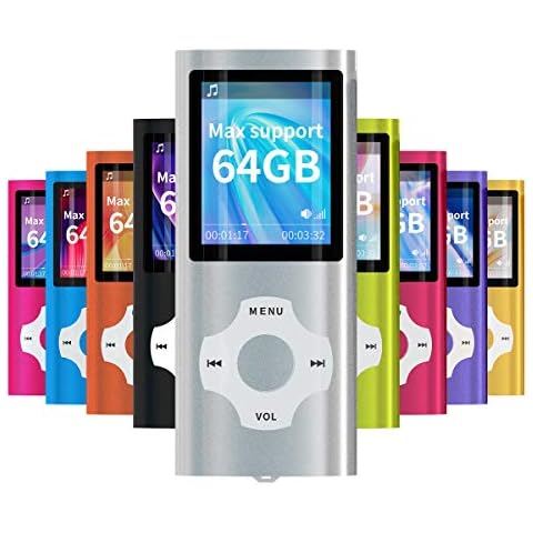Reproductor portátil MP3 / MP4 MYMAHDI con pantalla LCD de 1,8" y ranura para tarjeta de memoria de 128 GB Cover