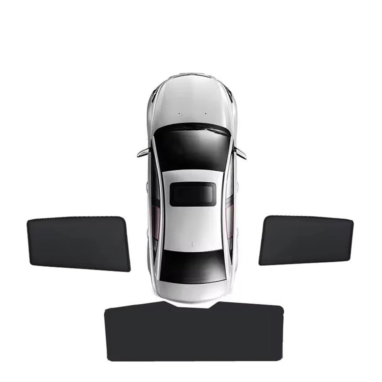 Auto Sonnenschutz Frontscheibe Innen Für Leapmotor T03 Zubehör 2020 2021 2022 2023~2025 Magnetischer Auto-Sonnenschutz Schild Windschutzscheibenvorhang Seitenfenster(3pcs Set)
