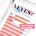 VEYES INC Colored Lash Extensions 03 05 07 15 C/D Curl 8-16mm Mixed Length Tray, Premium Individual Silk Eyelashes, Professional Supplies for Lash Techs (Pink 0.07 C 8-16mm)